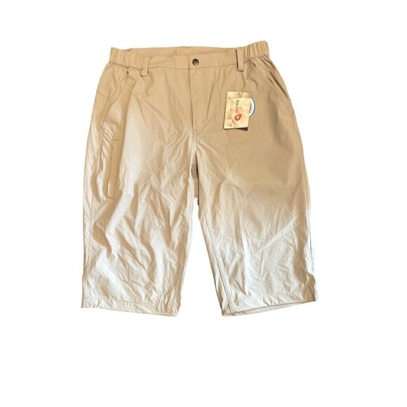 Baleaf Mens Tan Lightweight Water Resistant Shorts Size M UPF 50+ Zip Pockets - Picture 1 of 5